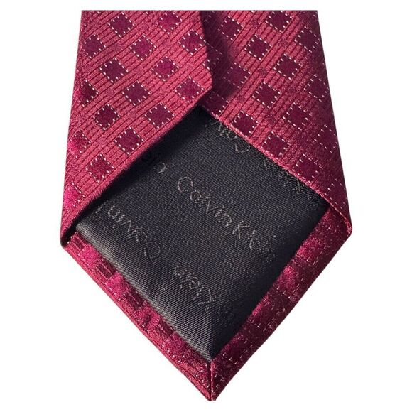 Calvin Klein‎ men's two tone red tie - Picture 2 of 3